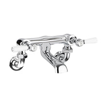Hudson Reed Topaz Wall Mounted Bath Filler Trad Chrome Brass 142x338x197mm - BC303HLWM