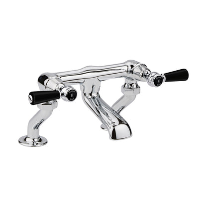 Hudson Reed Topaz Deck Mounted Bath Filler Trad Chrome Brass 175x338x217mm - BC403DL
