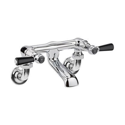 Hudson Reed Topaz Wall Mounted Bath Filler Trad Chrome Brass 142x338x197mm - BC403DLWM
