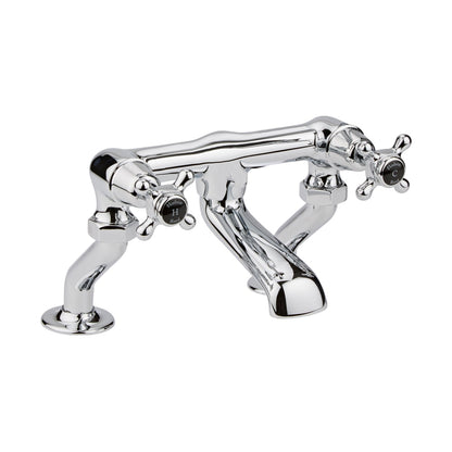 Hudson Reed Topaz Deck Mounted Bath Filler Trad Chrome Brass 187x262x217mm - BC403DX