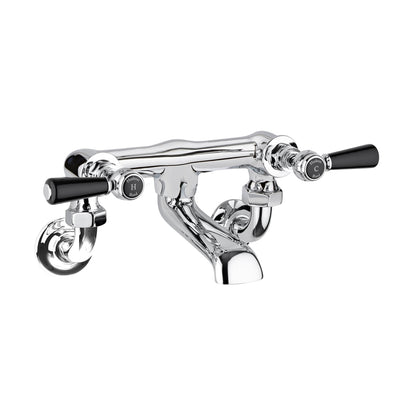 Hudson Reed Topaz Wall Mounted Bath Filler Trad Chrome Brass 142x338x197mm - BC403HLWM