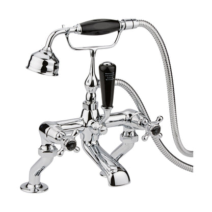Hudson Reed Topaz Bath Shower Mixer Trad Chrome Brass 320x350x155mm - BC404DX