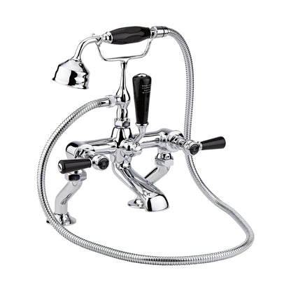 Hudson Reed Topaz Bath Shower Mixer Trad Chrome Brass 320x350x155mm - BC404HL