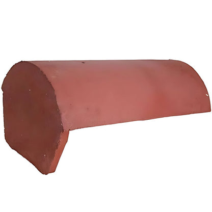 BMI Redland Concrete Half Round Block End Ridge tile - JJ Building Materials