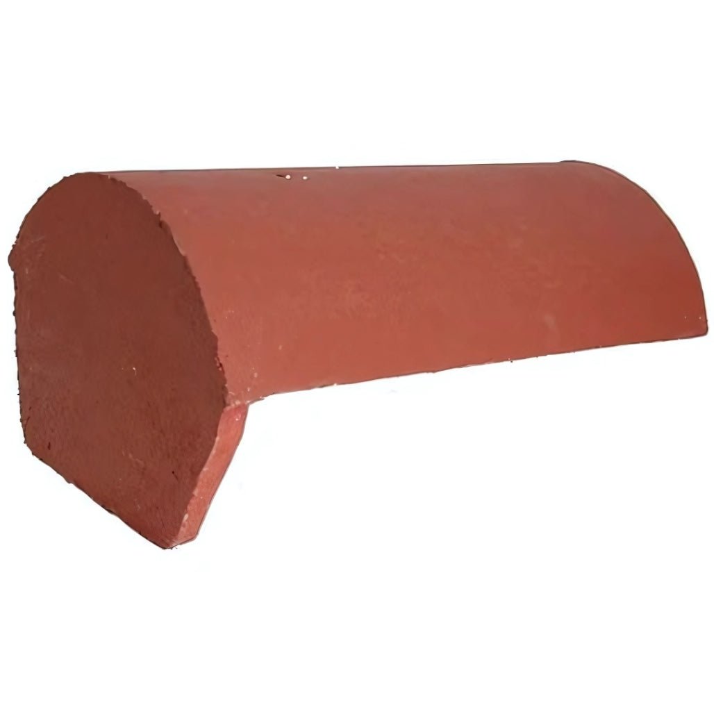 BMI Redland Concrete Half Round Block End Ridge tile - JJ Building Materials