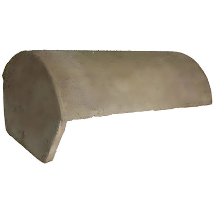 BMI Redland Concrete Half Round Block End Ridge tile - JJ Building Materials
