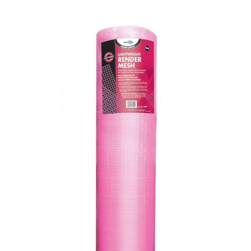 BOND IT Lightweight Render MESH Pink (145GSM) 1m x 50m - JJ Building Materials