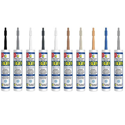 C - Tec CT1 TRIBRID Multi Purpose Sealant & Adhesive - 290ml (Box of 12) - JJ Building Materials