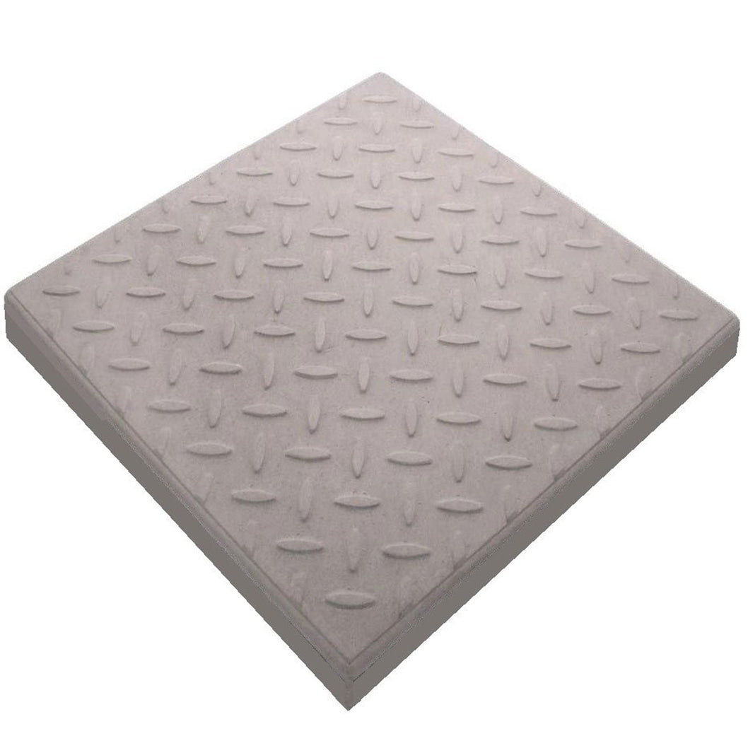 Castle Composites 297x297x20mm Checkerplate Promenade Slab - JJ Building Materials