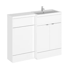 Hudson Reed Fusion 1100mm Right Combination Contemp Gloss White MFC Painted Gloss 904x1105x360mm