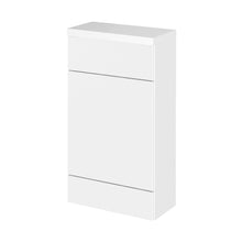 Hudson Reed Fusion 500mm Compact Wc Unit & Top Contemp Gloss White MFC Painted Gloss 904x505x260mm