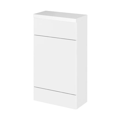 Hudson Reed Fusion 500mm Compact Wc Unit & Top Contemp Gloss White MFC Painted Gloss 904x505x260mm