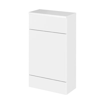 Hudson Reed Fusion 500mm Compact Wc Unit & Co-ordinating Top Contemp Gloss White MFC Painted Gloss 882x505x260mm