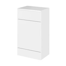 Hudson Reed Fusion 500mm Wc Unit & Co-ordinating Top Contemp Gloss White MFC Painted Gloss 882x505x360mm