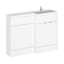 Hudson Reed Fusion 1200mm Right Hand Combination Contemp Gloss White MFC Painted Gloss 904x1205x360mm - CBI110