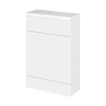 Hudson Reed Fusion 600mm Wc Unit & Top - Compact Contemp Gloss White MFC Painted Gloss 904x605x260mm