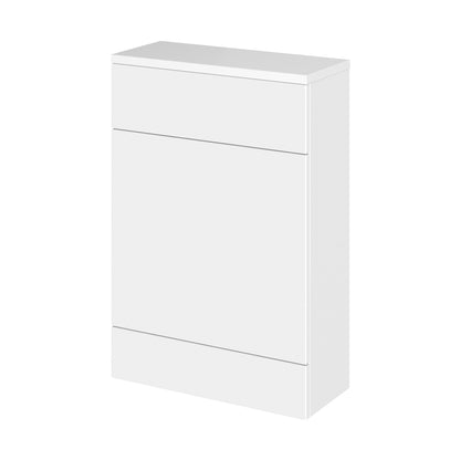 Hudson Reed Fusion 600mm Compact Wc Unit & Co-ordinating Top Contemp Gloss White MFC Painted Gloss 882x605x260mm