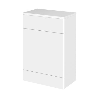 Hudson Reed Fusion 600mm Wc Unit & Co-ordinating Top Contemp Gloss White MFC Painted Gloss 882x605x360mm