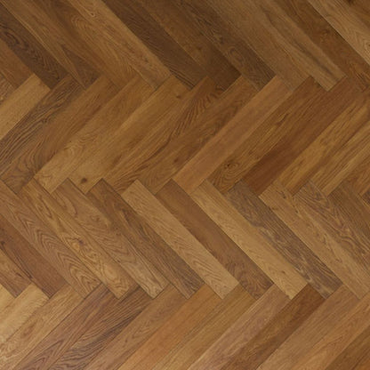 Chesterfield Oak Brushed Fusion Hybrid Engineered Wood Flooring - 1.92m2 Pack Size | Parquet Range