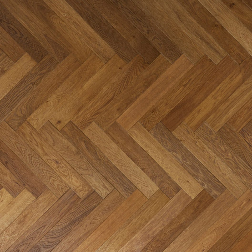 Chesterfield Oak Brushed Fusion Hybrid Engineered Wood Flooring - 1.92m2 Pack Size | Parquet Range - JJ Building Materials