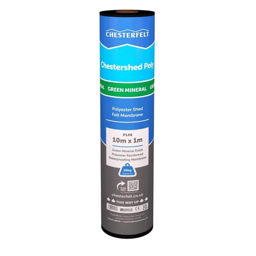 Chestershed Green Shed Felt 10m x 1m - JJ Building Materials