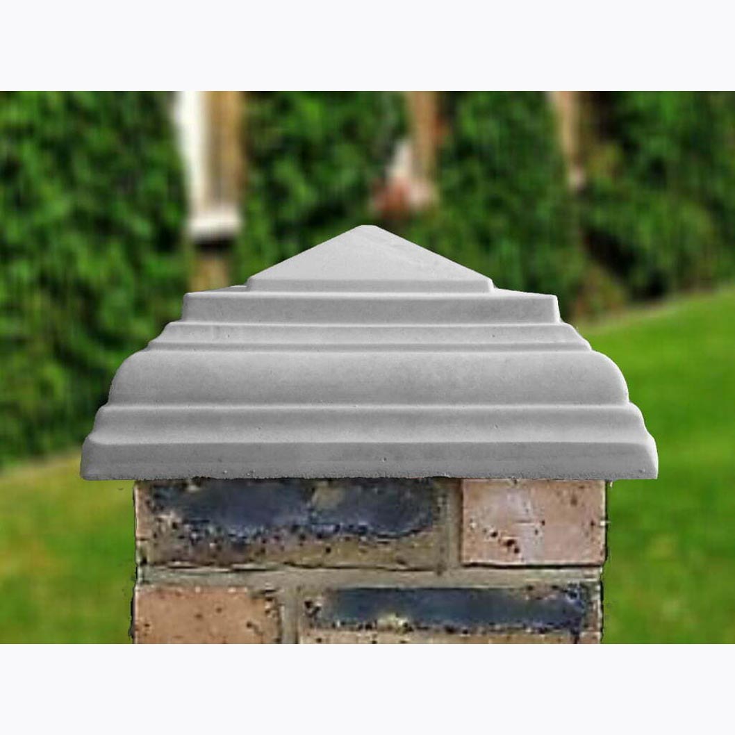 Classical Creations Stepped Peak Pier Cap - JJ Building Materials
