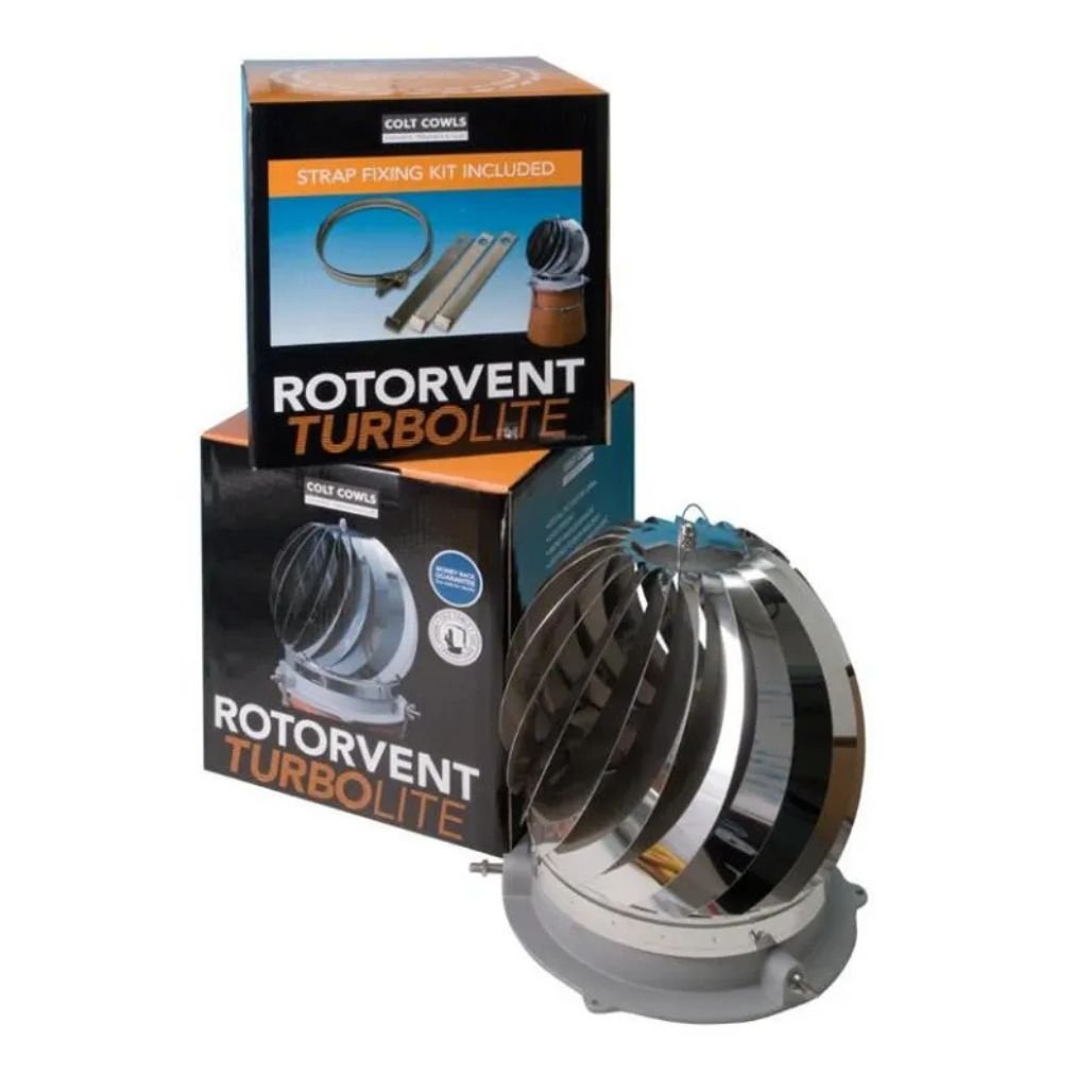 Colt Cowls Chimney Pot - Spinner Cowl Rotorvent Turbolite Stainless Steel - JJ Building Materials