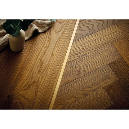 Congaree Smoked Oak Plank Brushed UV Oil Engineered Wood Flooring - 2.17m2 Pack Size | Contemporary Range - JJ Building Materials