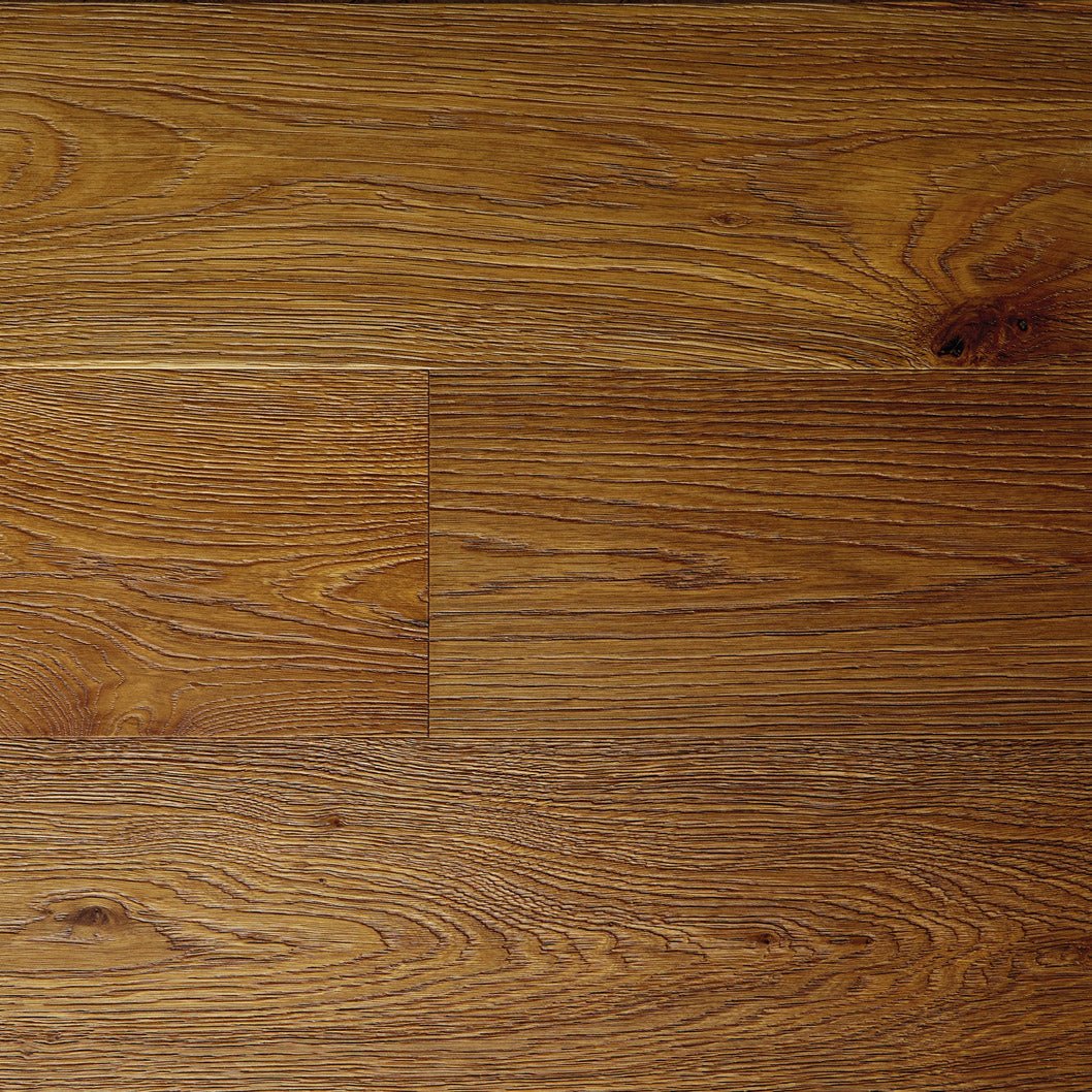 Congaree Smoked Oak Plank Brushed UV Oil Engineered Wood Flooring - 2.17m2 Pack Size | Contemporary Range - JJ Building Materials