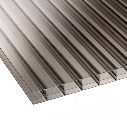 Corotherm Bronze 16mm Triplewall Polycarbonate Roofing Sheet - Ariel Plastics - JJ Building Materials