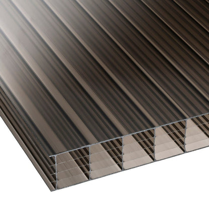 Corotherm Bronze 25mm 7Xwall Polycarbonate Roofing Sheet - Ariel Plastics - JJ Building Materials