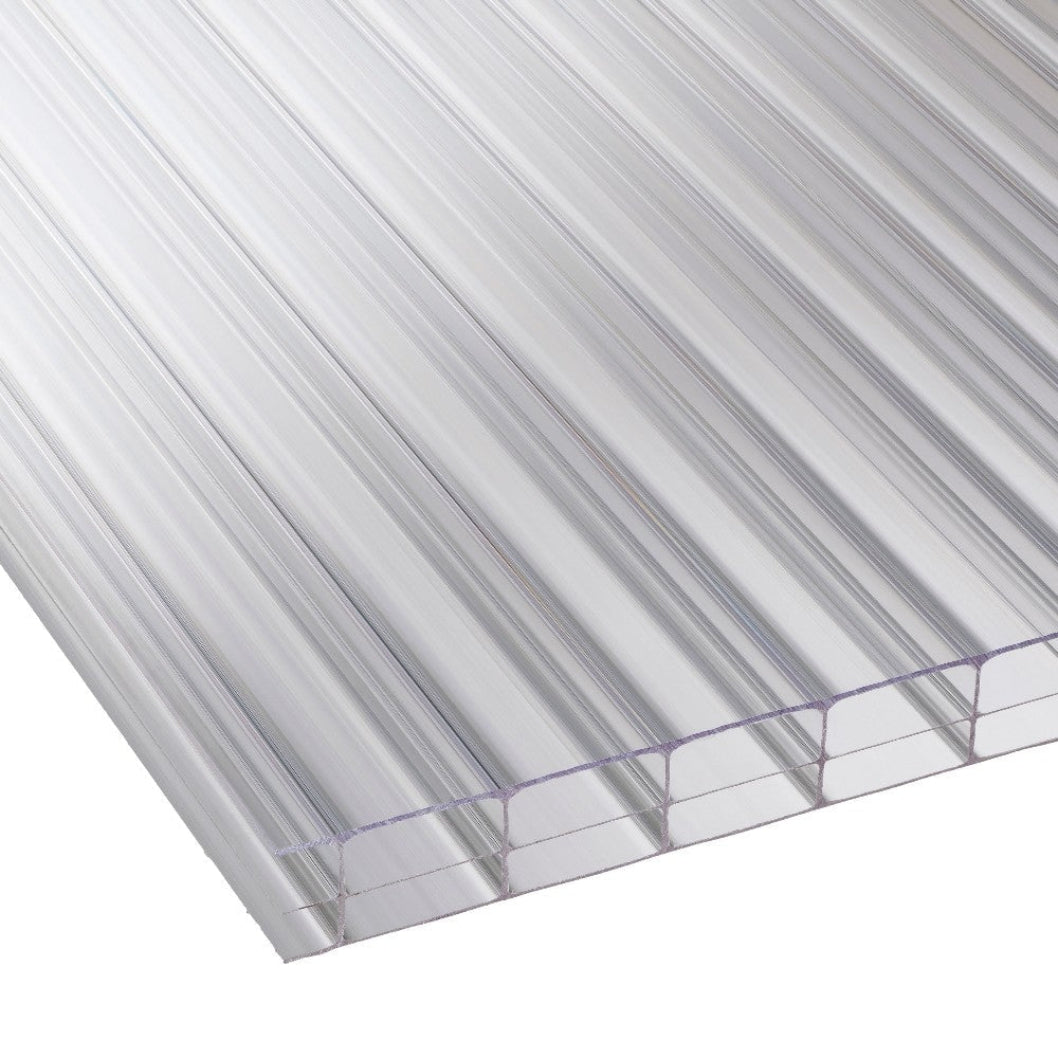 Corotherm Clear 16mm Triplewall Polycarbonate Roofing Sheet - Ariel Plastics - JJ Building Materials
