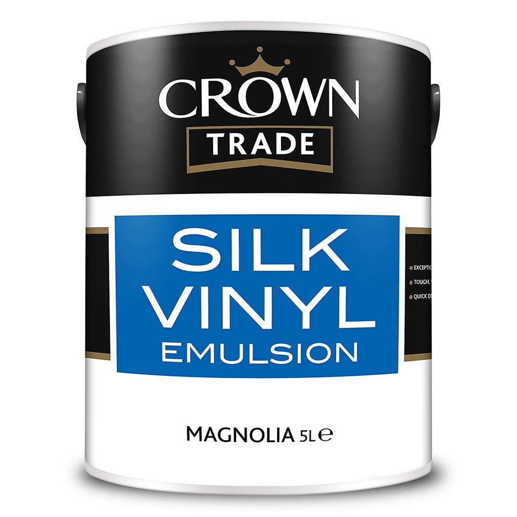Crown Trade Silk Vinyl Emulsion Magnolia - JJ Building Materials