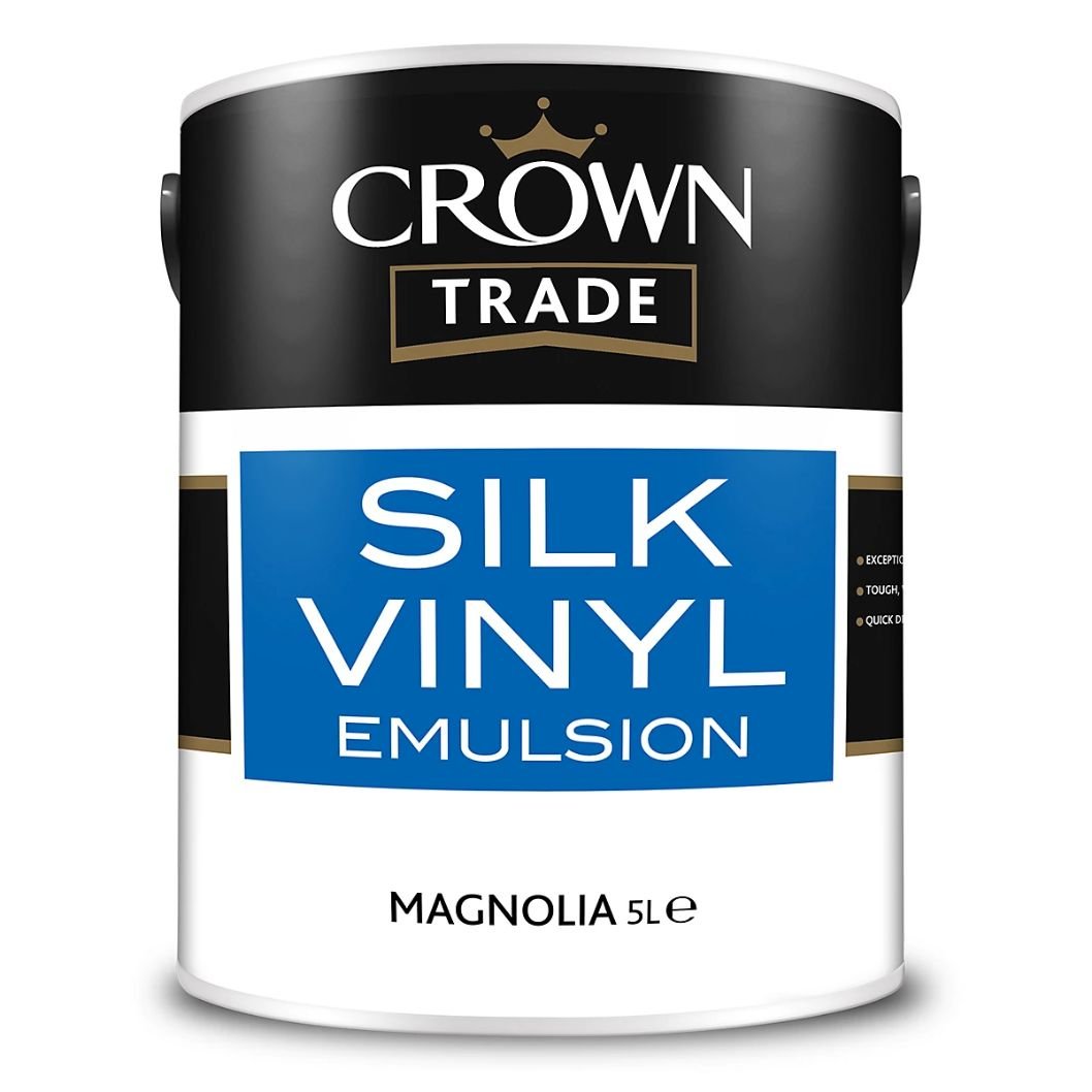 Crown Trade Silk Vinyl Emulsion Magnolia - JJ Building Materials