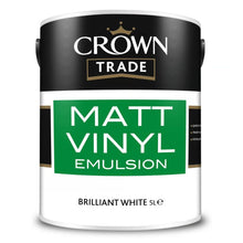 Crown Trade Vinyl Matt Emulsion Brilliant White  - JJ Building Materials