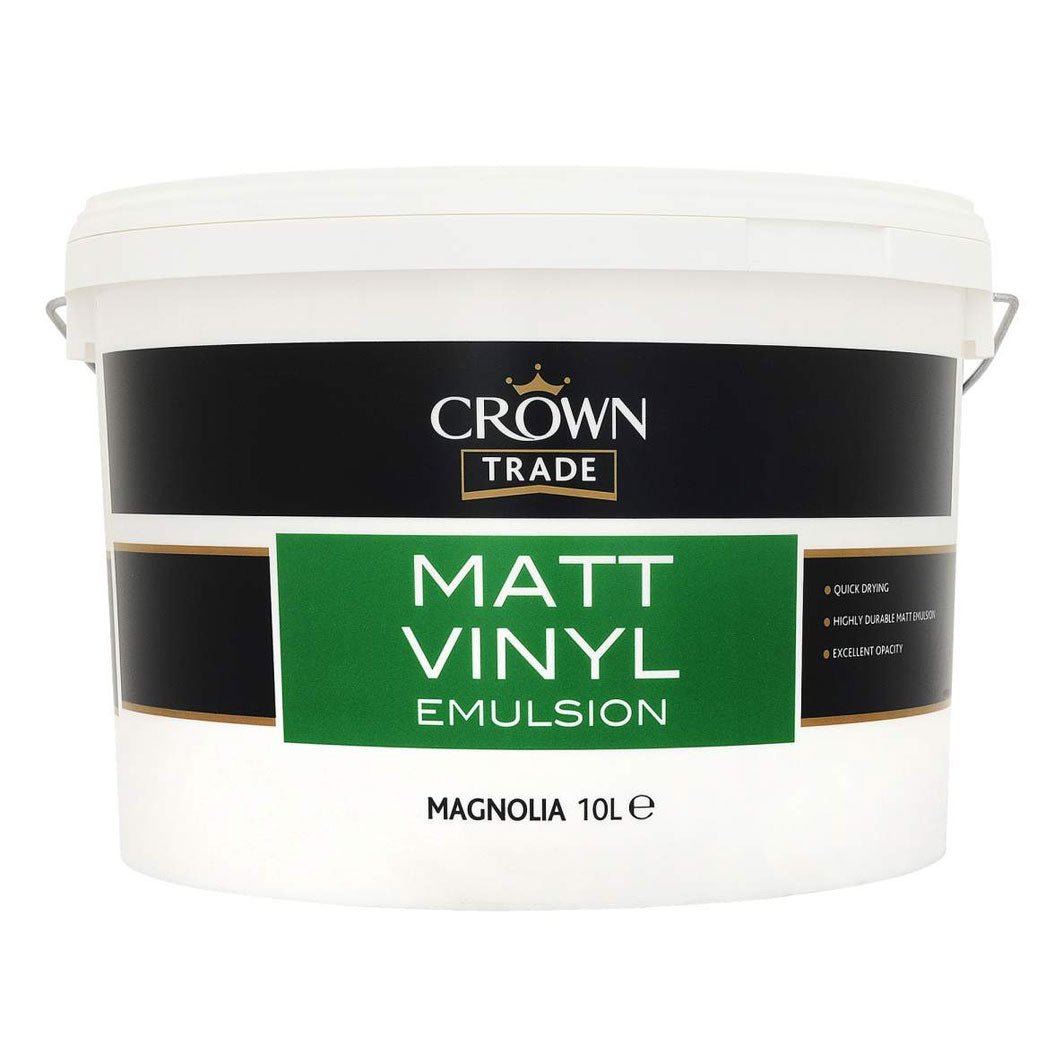 Crown Trade Vinyl Matt Emulsion Magnolia - JJ Building Materials
