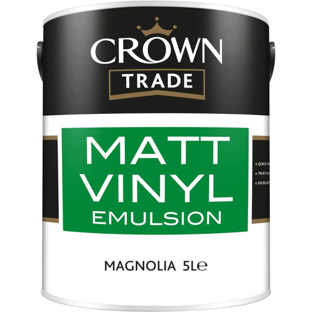 Crown Trade Vinyl Matt Emulsion Magnolia - JJ Building Materials