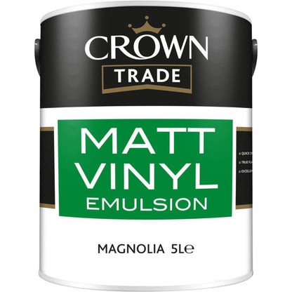 Crown Trade Vinyl Matt Emulsion Magnolia - JJ Building Materials