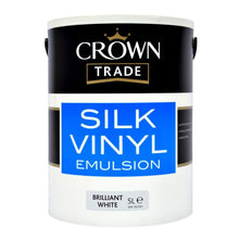 Crown Trade Vinyl Silk Emulsion Brilliant White - JJ Building Materials