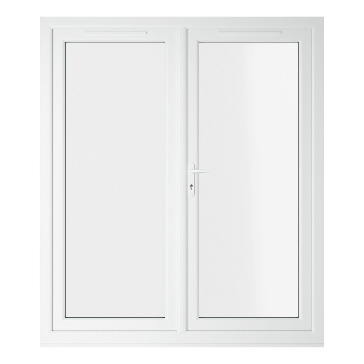 Crystal UPVC French Door White ClearTriple Glazing Left Hand Master 150mm Cill Included - JJ Building Materials
