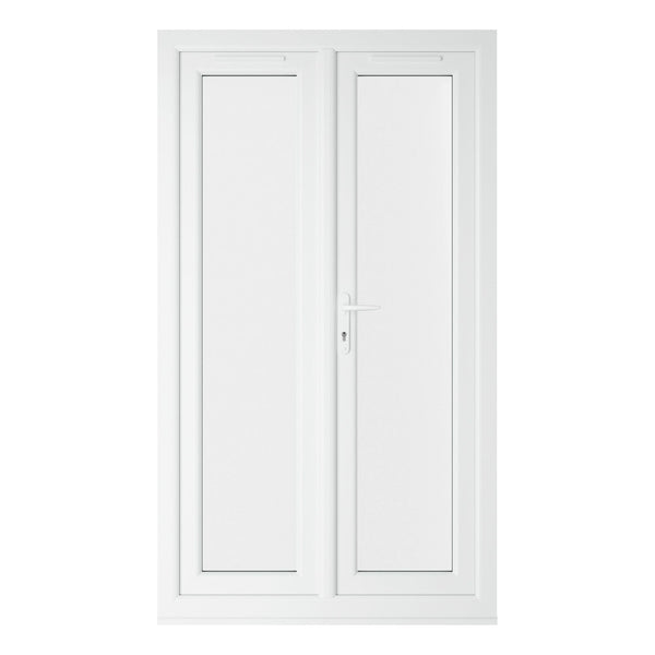 Crystal UPVC French Door White ClearTriple Glazing Left Hand Master 150mm Cill Included - JJ Building Materials