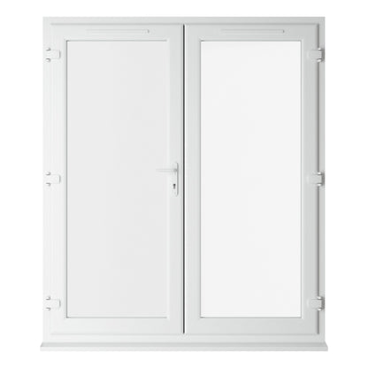 Crystal UPVC French Door White ClearTriple Glazing Left Hand Master 150mm Cill Included - JJ Building Materials
