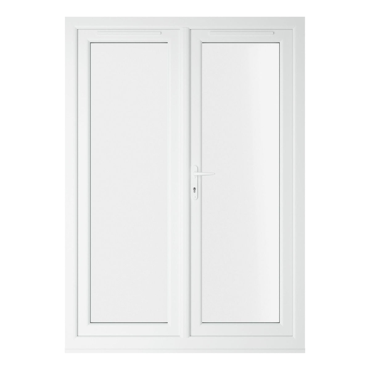 Crystal UPVC French Door White ClearTriple Glazing Left Hand Master 150mm Cill Included - JJ Building Materials