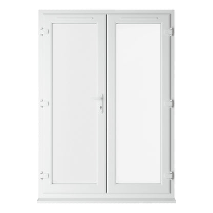 Crystal UPVC French Door White ClearTriple Glazing Left Hand Master 150mm Cill Included - JJ Building Materials