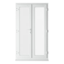 Crystal UPVC French Door White ClearTriple Glazing Left Hand Master 150mm Cill Included - JJ Building Materials