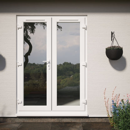 Crystal UPVC French Door White ClearTriple Glazing Left Hand Master 150mm Cill Included - JJ Building Materials