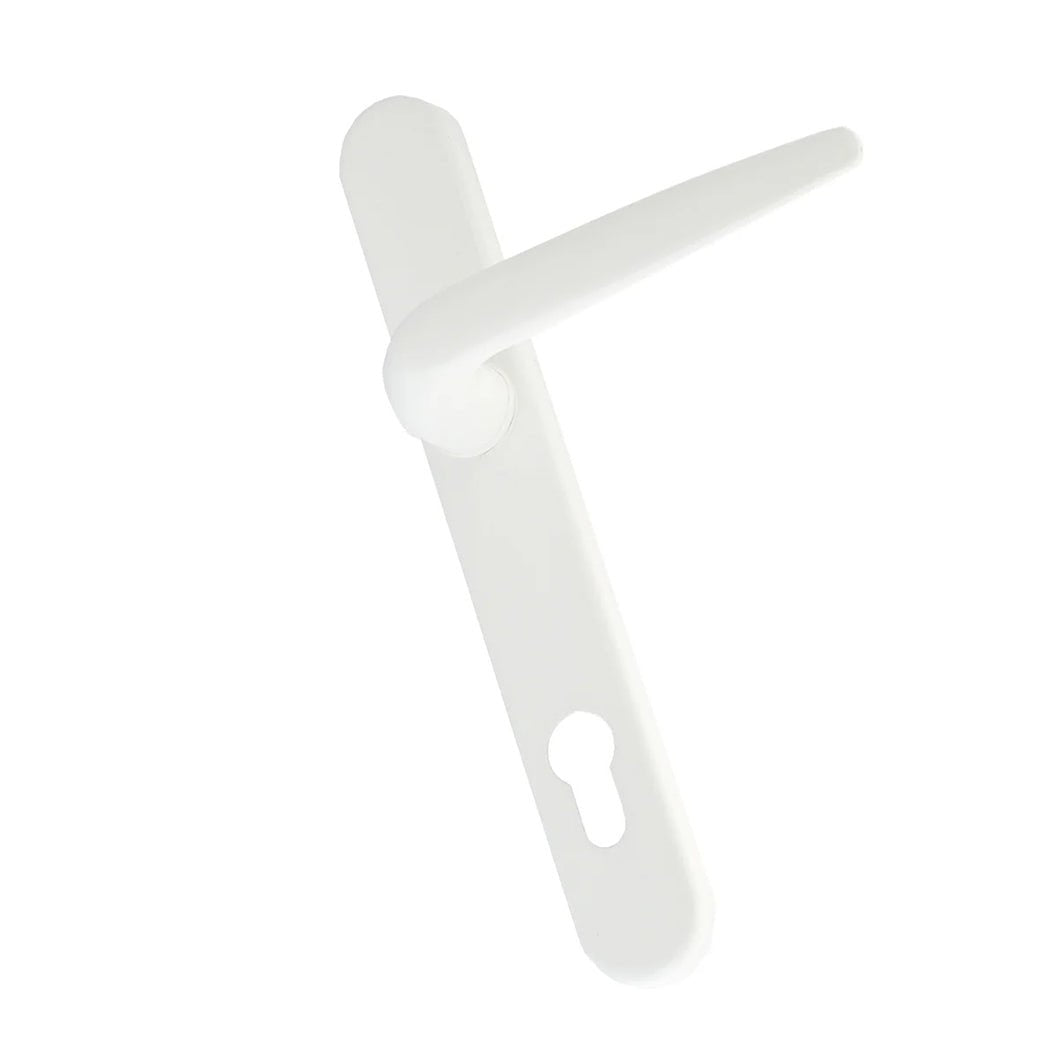 Crystal uPVC Front Door Small square glass Chatsworth White Obscure Glass 920x2090mm - JJ Building Materials