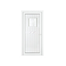 Crystal uPVC Front Door Small square glass Chatsworth White Obscure Glass 920x2090mm - JJ Building Materials