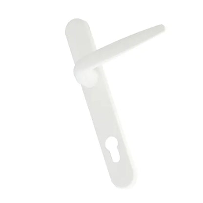 Crystal uPVC Front Door Two panel Large Glass Balmoral White Obscure Glass 920x2090mm - JJ Building Materials