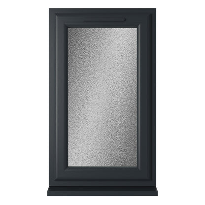 Crystal UPVC Grey 7016 Casement Window Right Hand Side Hung Obscure Glazing - JJ Building Materials